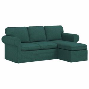 vidaXL Sofa 160cm Tamnozelena Metal