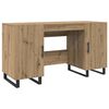 vidaXL Stol s policom hrast artisan 140 x 50 x 75 cm Konstruirano drvo