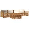 vidaXL Set vanjskih sofa 5 pcs Prirodna Čvrsto drvo akacije