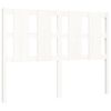 vidaXL Okvir kreveta bez madraca bijeli 120 x 200 cm masivna borovina