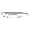 vidaXL Okvir kreveta vo&scaron;tano smeđi 200 x 200 cm od masivne borovine