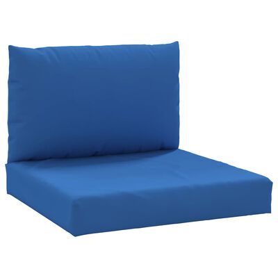 vidaXL Jastuci za sofu od paleta 2 kom plavi od tkanine