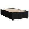 vidaXL Krevet box spring s madracem crni 120 x 190 cm od tkanine