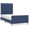 vidaXL Okvir za krevet bez madraca plava 90x190cm od tkanine