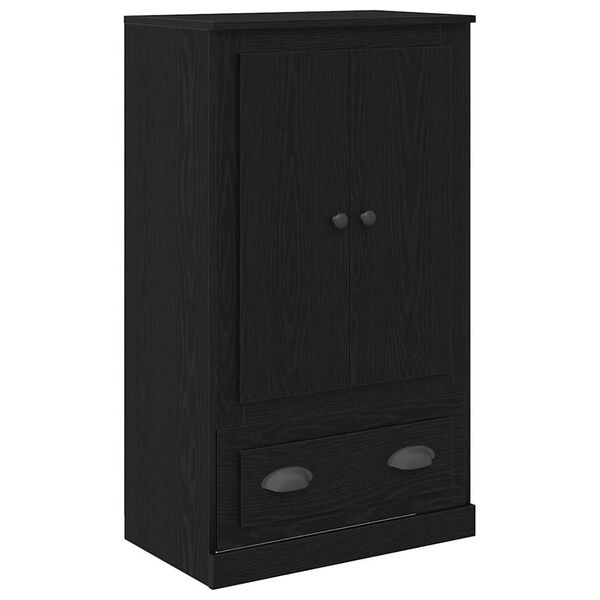 vidaXL Highboard Crni hrast 60 x 35,5 x 103,5 cm Konstruirano drvo