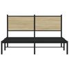 vidaXL Metalni okvir kreveta bez madraca boja hrasta sonome 150x200 cm