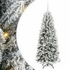 vidaXL Umjetno božićno drvce Bijela 150 cm PVC, plastika, čelik i PE