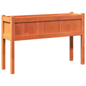 vidaXL Vrtna sadilica s nogama vo&scaron;tano smeđa 110x31x70 cm od borovine