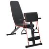 vidaXL Klupa za težine Crna 131 x 41 x 100 cm Čelik s prahom premazan