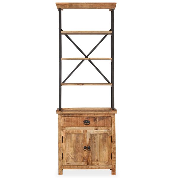 vidaXL Komoda s policama od masivnog drva manga 65 x 30 x 180 cm