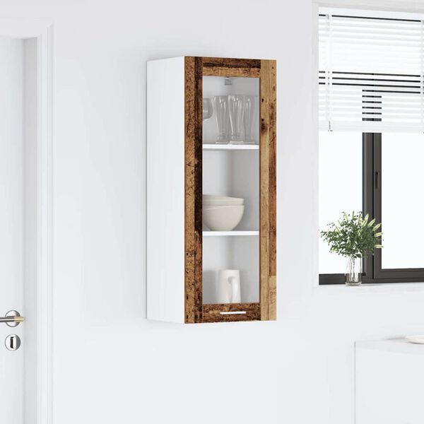 vidaXL Viseći ormarić Staro drvo 40 x 31 x 100 cm Konstruirano drvo