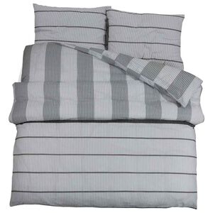 vidaXL Set navlaka za poplun svijetlosiva 225x220 cm pamuk