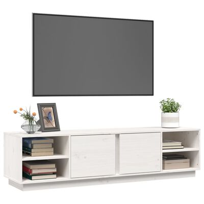 vidaXL TV ormarić bijeli 156 x 40 x 40 cm od masivne borovine