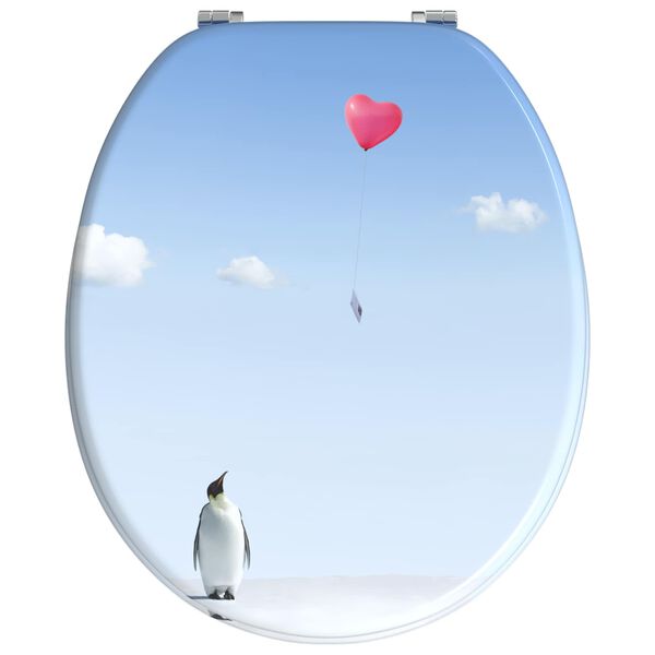 vidaXL WC daska Plava 44 x 38 cm MDF ploča