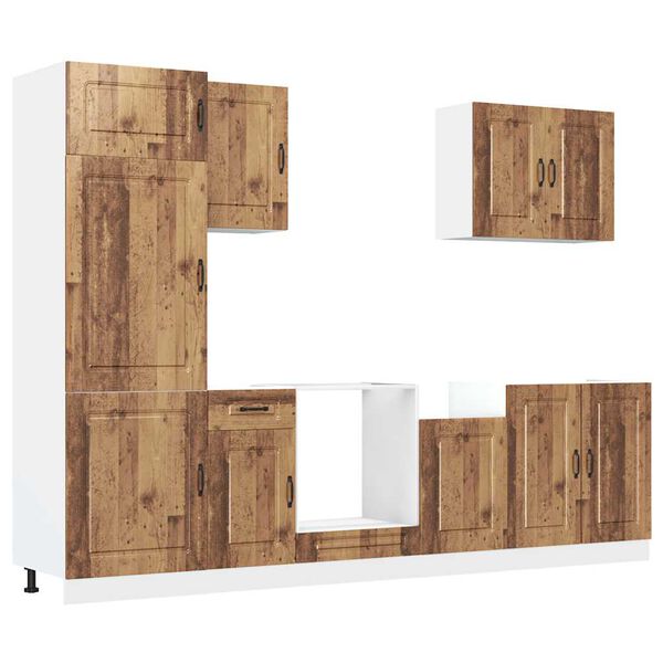 vidaXL 7-dijelni set kuhinjskih ormarića Kalmar konstruiranog drva