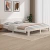 vidaXL Okvir za krevet od masivnog drva bijeli 180 x 200 cm veliki