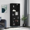 vidaXL Visoka komoda crni 69,5x34x180 cm konstruirano drvo