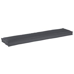 vidaXL Jastučić za palete Oxford tkanina Antracit 180 x 40 x 8 cm