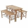 vidaXL Pivski stol s 2 klupe 100 cm bambus