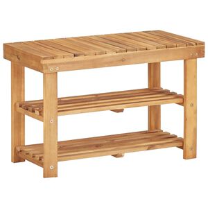 vidaXL Stalak za cipele od masivnog bagremovog drva 70 x 32 x 46 cm
