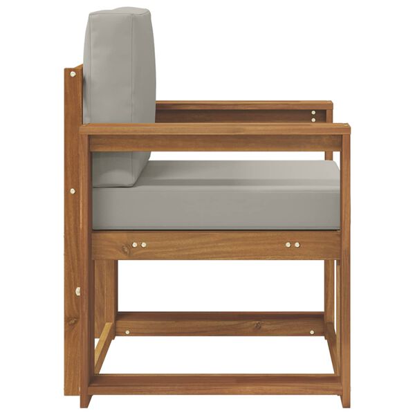 vidaXL Vanjski kauč Čvrsto drvo akacije i poliester