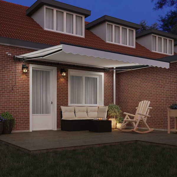 vidaXL Tkanina za tende s Bijelo 400 &times; 300 cm Poliester