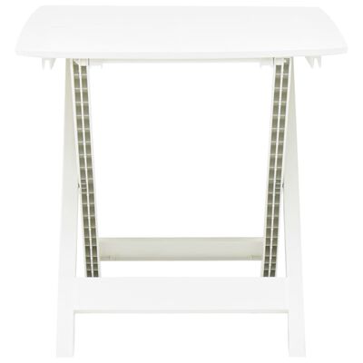 vidaXL Sklopivi vrtni stol bijeli 79 x 72 x 70 cm plastični