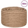 vidaXL Uže od jute dužina 50 m debljina 16 mm