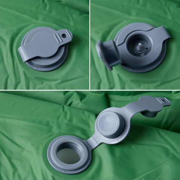 vidaXL Samonapuhujući madrac za kampiranje za 1 osobu zeleni