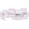 vidaXL Set vanjskih sofa s jastukom 7 pcs Prirodna i krem