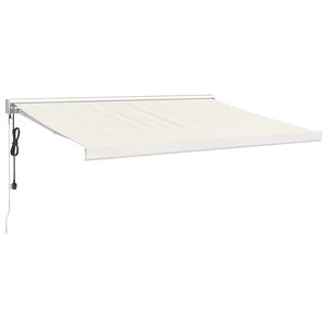 vidaXL Tenda na uvlačenje krem 3,5 x 2,5 m od tkanine i aluminija