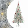 vidaXL Božićno drvce s 150 LED svjetlima s stalakom Srebrno 150 cm PET
