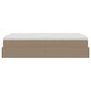 vidaXL Okvir kreveta s madraca cappuccina 120x190 cm od umjetne kože