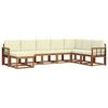 vidaXL Set vanjskih sofa 8 kom. Prirodna i krem