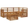 vidaXL Set vanjskih sofa 5 pcs Prirodna