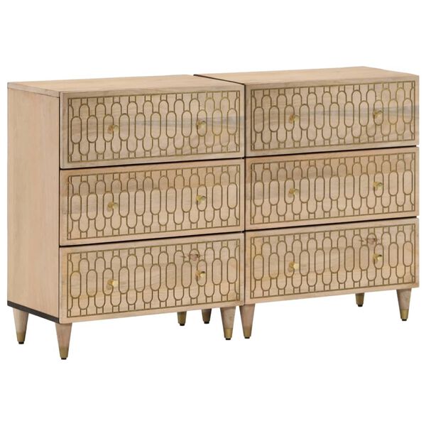 vidaXL Bočni ormarići 2 kom 60 x 33 x 75 cm od masivnog drva manga