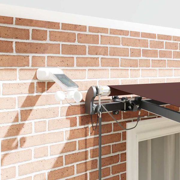 vidaXL Tenda na automatsko uvlačenje s LED smeđa 300 x 250 cm