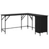 vidaXL Stol Crni hrast Konstruirano drvo 141 x 141 x 75 cm