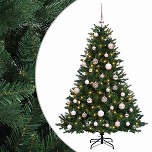 vidaXL Umjetno božićno drvce s kuglicom 120 cm 150 LED lampica