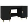 vidaXL Radni stol crni 140 x 50 x 75 cm od konstruiranog drva
