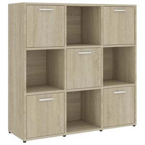 vidaXL Ormarić za knjige boja hrasta 90x30x90 cm od konstruiranog drva