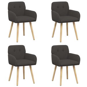 vidaXL Trpezarijske stolice 4 kom. Boucl&eacute; Tamnosiva 59 x 56,5 x 85 cm