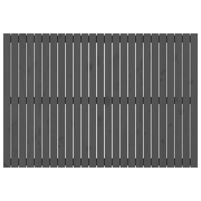vidaXL Zidno uzglavlje sivo 159,5x3x110 cm od masivne borovine