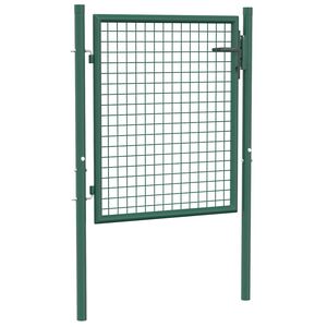 vidaXL Vrata za ogradu Čelik 100x75 cm Zelena