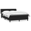 vidaXL Box Spring krevet s madracem crni 140x220 cm samt