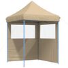 vidaXL &Scaron;ator za zabave 200 x 200 x 306 cm Bež Oxford tkanina