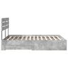vidaXL Krevetna konstrukcija s ladicama s uzglavljem Konstruirano drvo