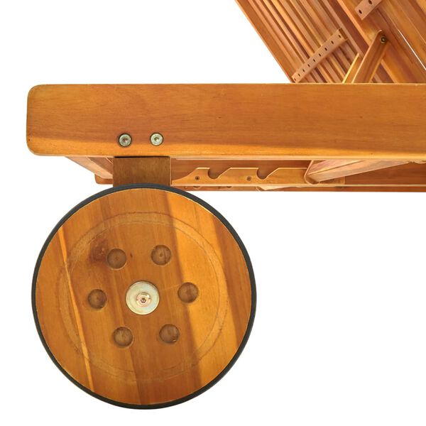 vidaXL Vrtna ležaljka za 2 osobe s jastucima masivno bagremovo drvo