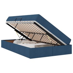 vidaXL Krevet s madracem i skladi&scaron;tem Plava 120 x 200 cm Poliester