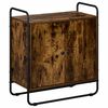 vidaXL Komoda Dimljeni hrast 68 x 35 x 75 cm Prerađeno drvo